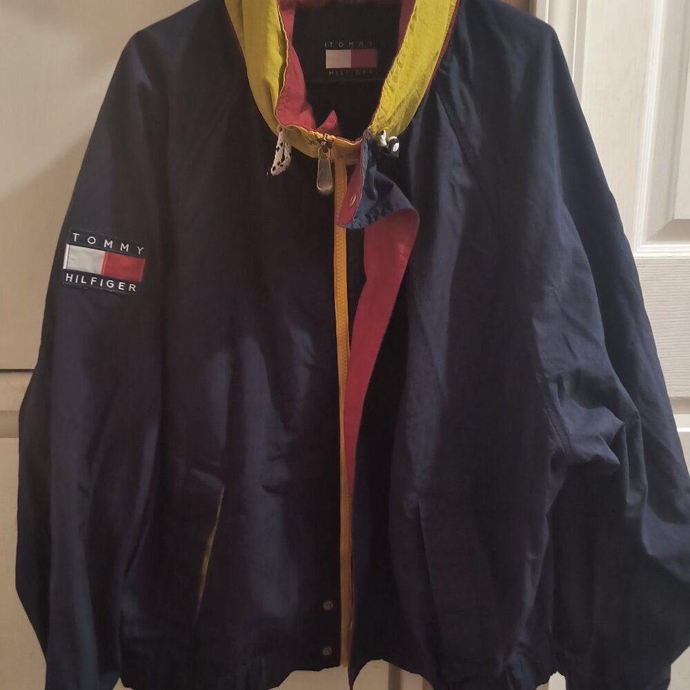 Tommy Hilfiger Spell-out Jacket Vintage 90s rare